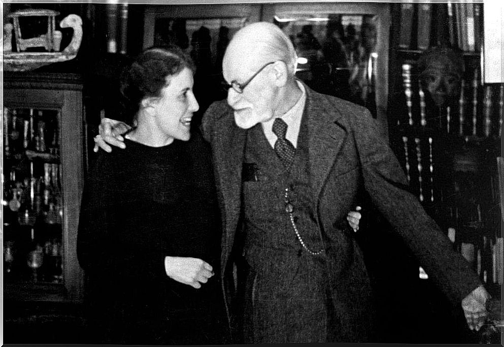 Anna and Sigmund Freud