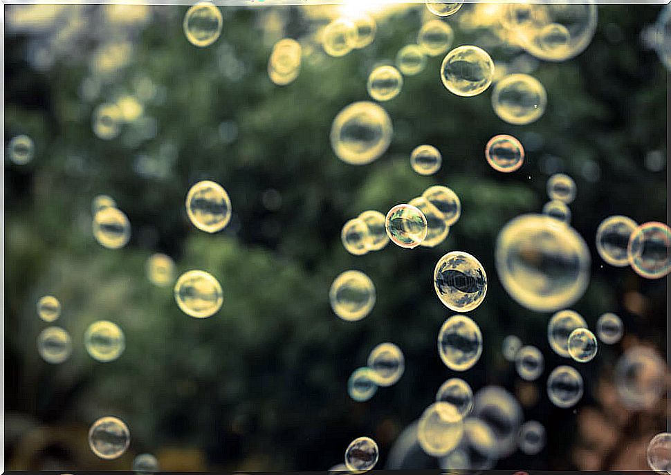 soap bubbles