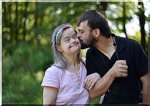 woman with Down syndrome