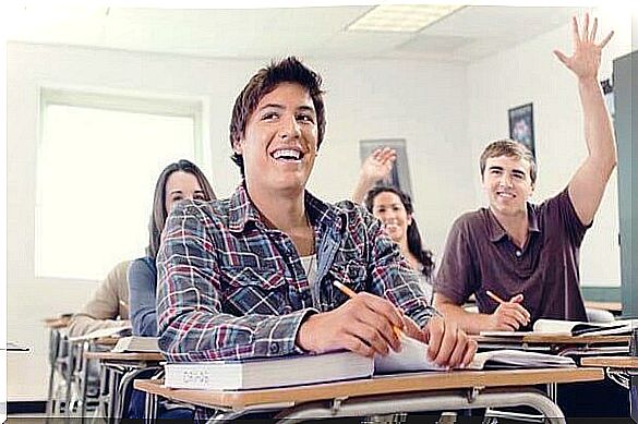 students in the classroom