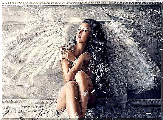 angel-wing woman