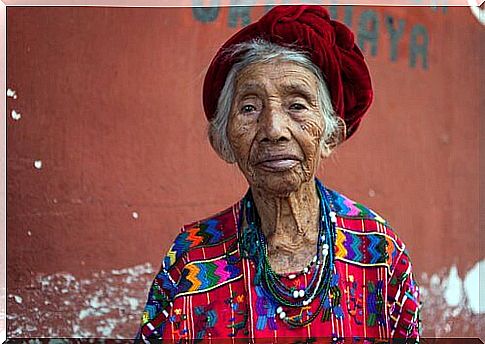 lady in colorful clothes