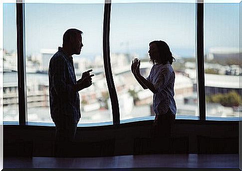 couple arguing about the relationship